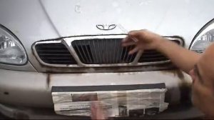 Обработка антикором капота Ланос Сенс (slushing treatment) .Своими руками видео.