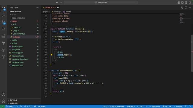 Реализация поиска пути в ширину и глубину на JavaScript с помощью CSS Grid смотреть онлайн