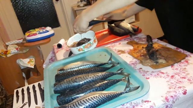 Разделка скумбрии после засолки
