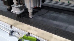 Cutting with a flatbed plotter BIGZEE CUTTER of polyethylene foam 50 mm thick (lodgment)