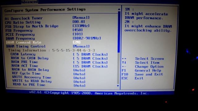 Intel Core 2 Duo E6750 @ 3.6 GHz OC - Asus P5K PRO BIOS settings смотреть онлайн