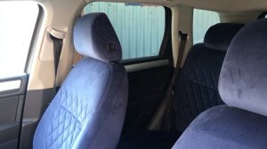 Авточехлы из алькантары для Фольксваген Туарег 2 поколение Ромб Установка