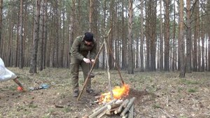 Поход одного дня. Вкусный ПВД. Ветер, костер, еда.