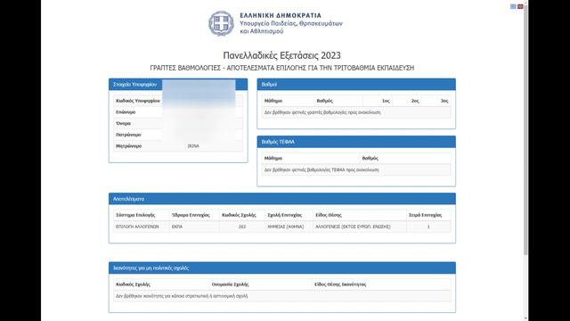 СРОЧНЫЙ ВЫПУСК! Смотрим результаты поступления в греческие ВУЗы 2023.