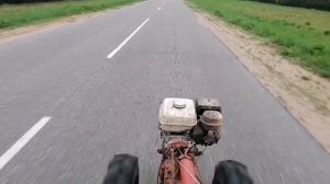 Мотоблок Мтз. | Разгон 40км/ч.