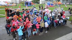 Флешмоб на Воробьёвых горах. 30.08.14 г.