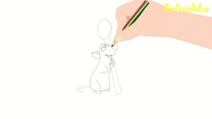 Как нарисовать РЕМИ Из Мультфильма Рататуй. How To Draw And Remi Ratatouille.