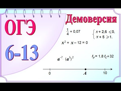 Демоверсия ОГЭ 2022 по математике Алгебра 1 часть