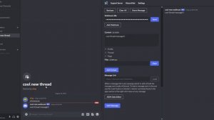 Discohook - Send messages to threads & forum channels