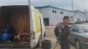 Обзор Мерседес Спринтер, готовый бизнес мобильный шиномонтаж