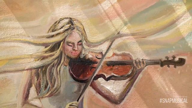 Картина девушка со скрипкой.#живопись#нарисовать