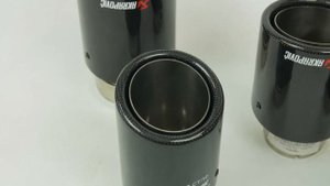 насадка на глушитель Akrapovic style закругленная с карбоном