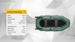 ОБЗОР НАДУВНОЙ ЛОДКИ ПВХ ЛОЦМАН С-260 П