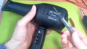 Как разобрать фен для волос Moser Edition H11 Ремонт фена своими руками