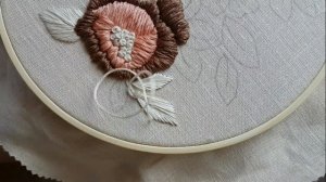 Embroidery flowers. Embroidery for beginners | Ava pattern