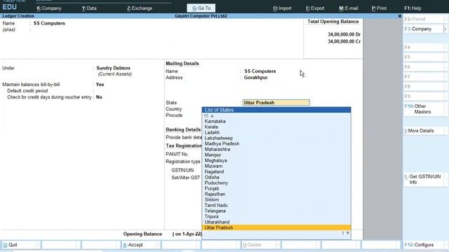 How to create Party Name in Tally Prime | GIT Education смотреть онлайн
