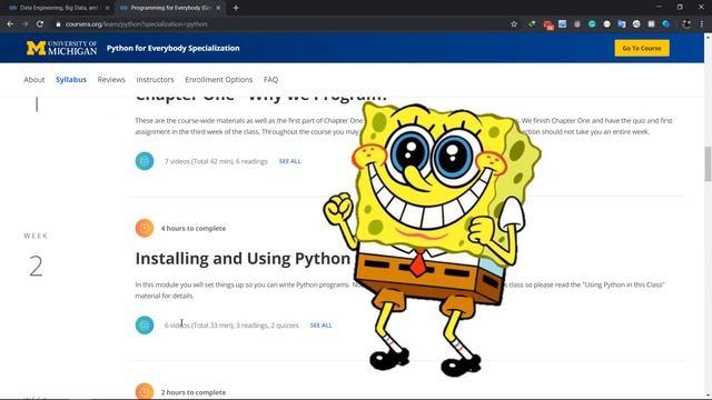 تقييم Coursera python for everybody specialization | وشرح موقع كورسيرا смотреть онлайн
