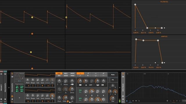Синты BITWIG STUDIO. Ч.2: POLYSYNTH. Коктейль из двух осцилляторов