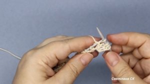163 Узоры спицами резинка двухсторонняя  Светлана СК