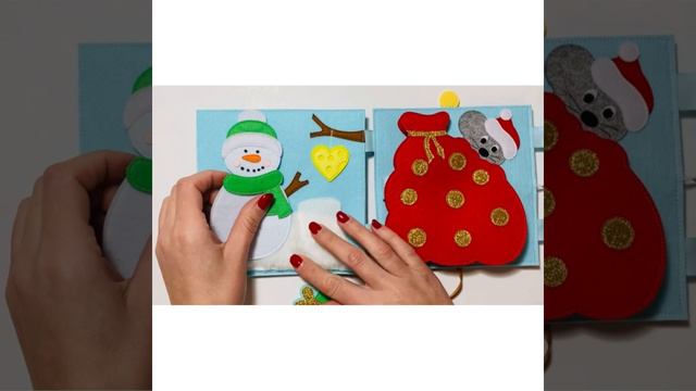 Сырничек. Развивающая тактильная книга из фетра для малышей. Новогодняя книга для самых маленьких смотреть онлайн