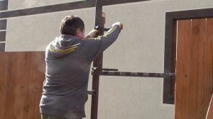 Делаю второй навес над баней и бушующем басейном. Часть 45.