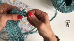Ручка крючком для вязаной сумки