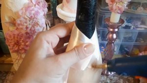 Декор бутылки шампанского на свадьбу ✔ Marine DIY Guloyan✔