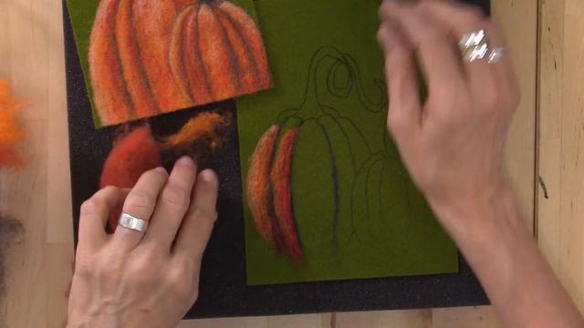 #needlefelt #pumpkins Needle Felting 2D Pumpkins: Hello Pumpkin Cards & Magnets смотреть онлайн