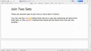 Python for beginners step_9: Set's in python