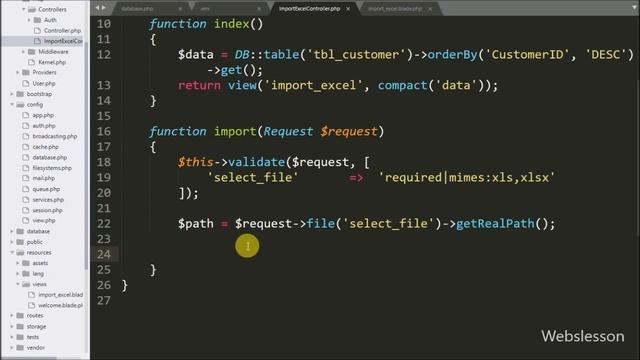 How to Import Excel Data in Laravel and Insert into Database