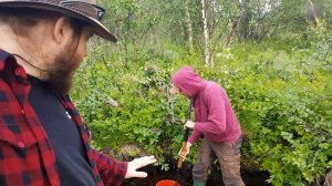 Prospecting the new creek - GOLD PANNING SWEDEN