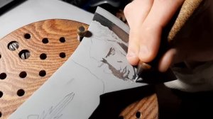 Drawing on metal. how to draw. Technology is available to everyone