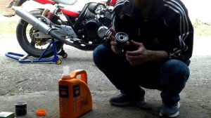 Замена масла Honda CB400 SF vtec 2