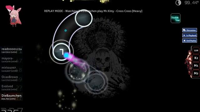Osu! - Mr Kitty Cross Cross [Heavy] смотреть онлайн
