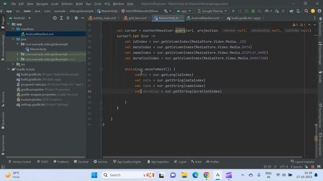 Fetch videos list from Storage and Show in a Grid | Android 13 | READ_VIDEO_MEDIA Permission | смотреть онлайн