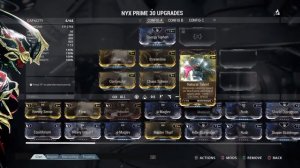 Warframe Nyx prime build