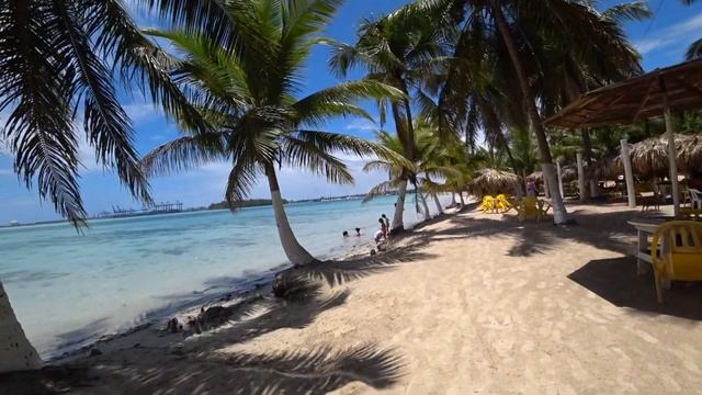 Boca Chica Dominican Rep., the whole beach walk along. смотреть онлайн