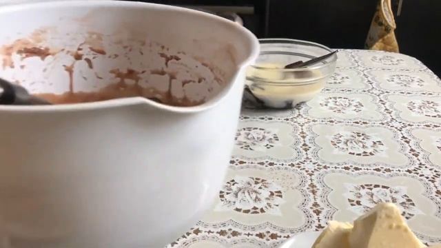 Шоколадно заварной крем