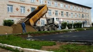 Строительство футбольного поля