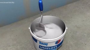 Шпаклевание гипсокартонных стен. Система Knauf UNIFLOTT. Гипсокартон на стены