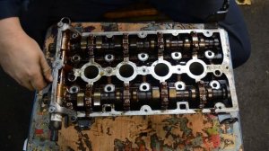 Разбор ГБЦ Опель Астра Z16XER загнуло клапана