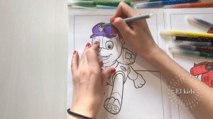 Волшебная раскраска Щенячий патруль/ paw patrol раскраска