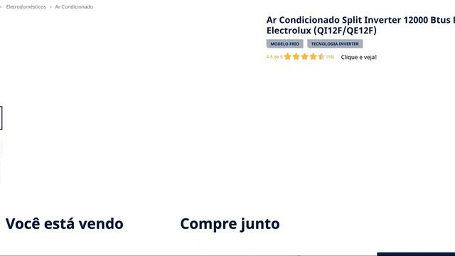 Ar Condicionado Split Inverter 12000 Btus Frio Electrolux QI12F QE12F смотреть онлайн