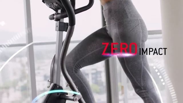 Body Power 2 en 1 Elíptico Stepper Trainer con tecnología Curve-Crank