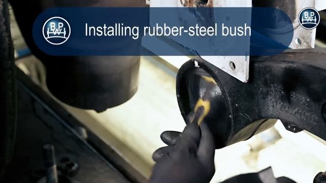 подвеска BPW EAC замена сайлентблока смотреть онлайн