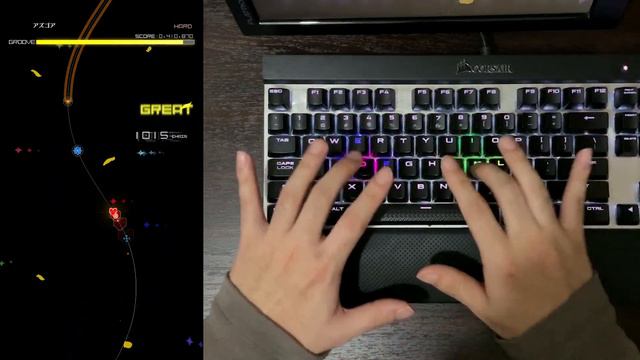 [UNDERTALEコラボ] Asgore / アズゴア (HARD) PERFECT 【GROOVE COASTER on Steam 手元動画】 смотреть онлайн