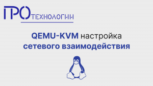 QEMU-KVM настройка сетевого взаимодействия