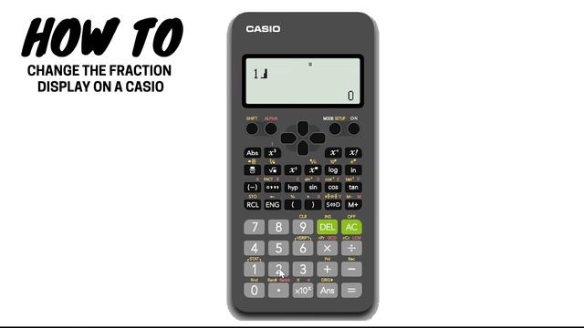 How To Change the Fraction Display on a Casio Calculator | fx-82AU II смотреть онлайн
