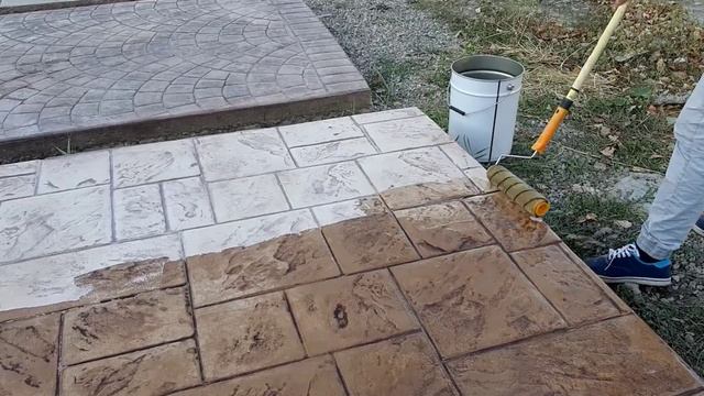 Лак для Печатного бетона и камня смотреть онлайн
