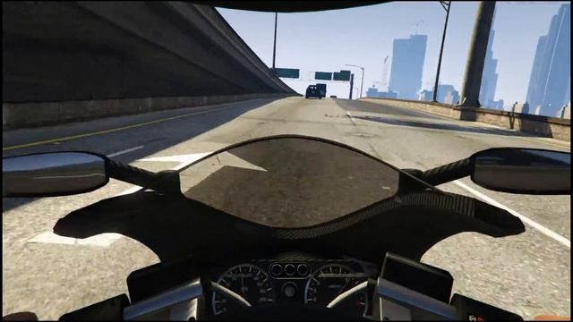 GTA5 PC на Мотоцикле от первого лица. Full HD, Ultra settings! смотреть онлайн